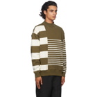 Nanamica Green and Beige Nanamican Sweater