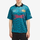By Parra Men's Sports Flag Polo Shirt in Deep Sea Green