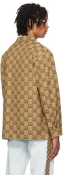 Gucci Brown Maxi GG Shirt