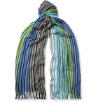 Missoni - Fringed Striped Cotton Scarf - Multi