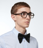 Gucci - Long silk faille bow tie