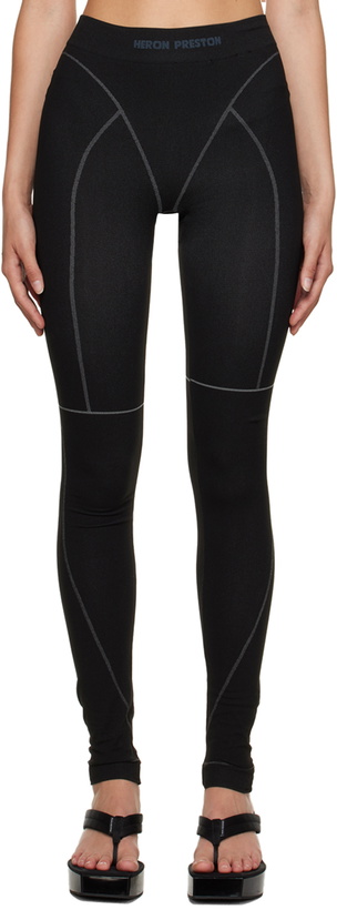 Photo: Heron Preston Black Active Leggings