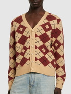 ACNE STUDIOS - Kwanny Wool Blend Jacquard Cardigan