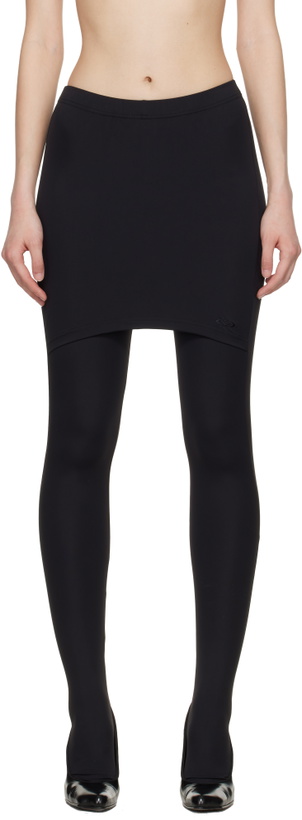 Photo: VETEMENTS Black Push-Up Front Skirt Tights