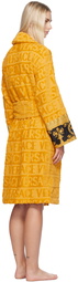 Versace Underwear Yellow 'I Heart Baroque' Robe