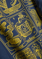 Damson Madder Daily Rituals Printed Cotton Sweatshirt Navy