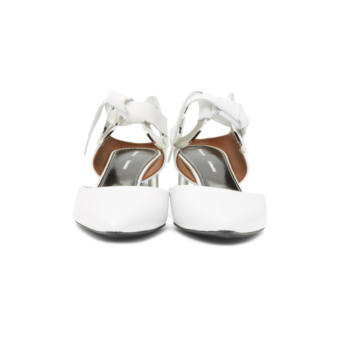 Proenza Schouler White Grommet Mirrored Heels Proenza Schouler