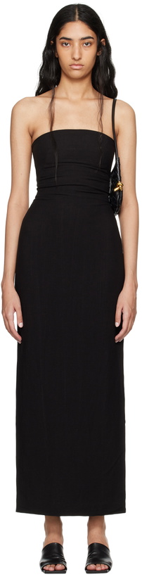 Photo: St. Agni Black Column Maxi Dress