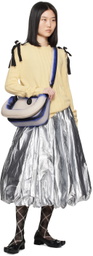 Paula Canovas Del Vas Blue & Taupe Carmen Bag