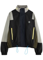Meryll Rogge Colour-block Nylon Bomber Jacket Black Multi