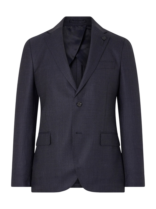 Photo: Lardini - Wool Suit Jacket - Blue