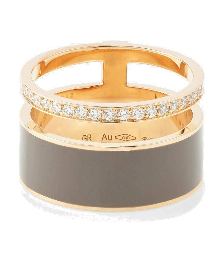 Photo: Repossi Berbere Chromatic 18kt rose gold ring with diamonds