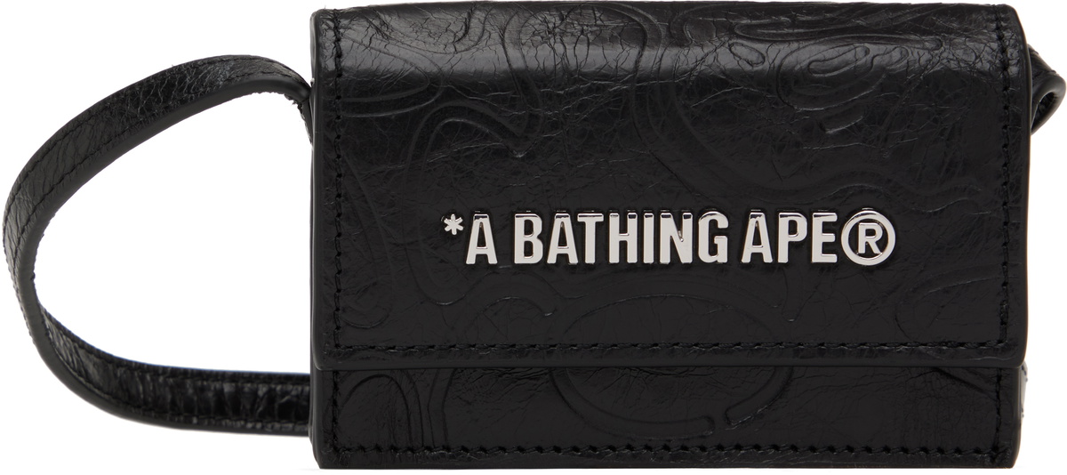 BAPE Black Mini Wallet A Bathing Ape
