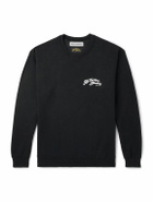 Wacko Maria - 56 Tattoo Studio Printed Cotton-Jersey Sweatshirt - Black