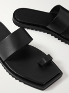 RICK OWENS - Bevel Leather Sandals - Black - EU 40