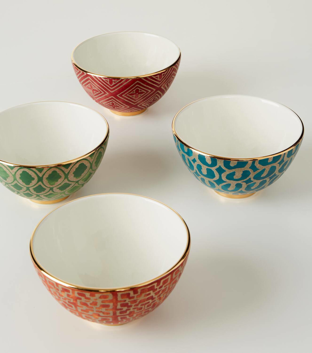 L'Objet Fortuny set of 4 earthenware cereal bowls