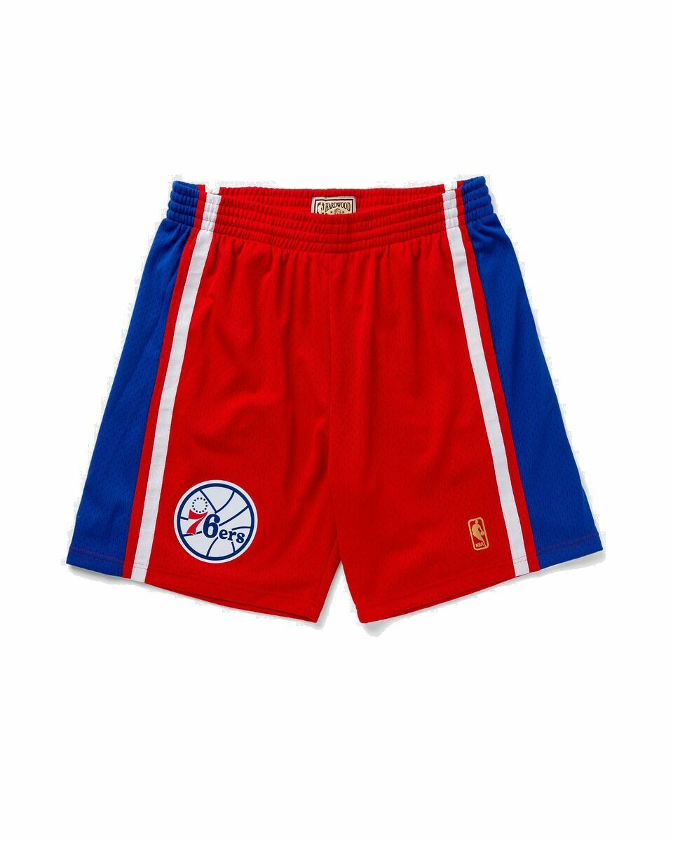 Photo: Mitchell & Ness Nba Swingman Shorts Philadelphia 76ers Road 1996 97 Red - Mens - Sport & Team Shorts