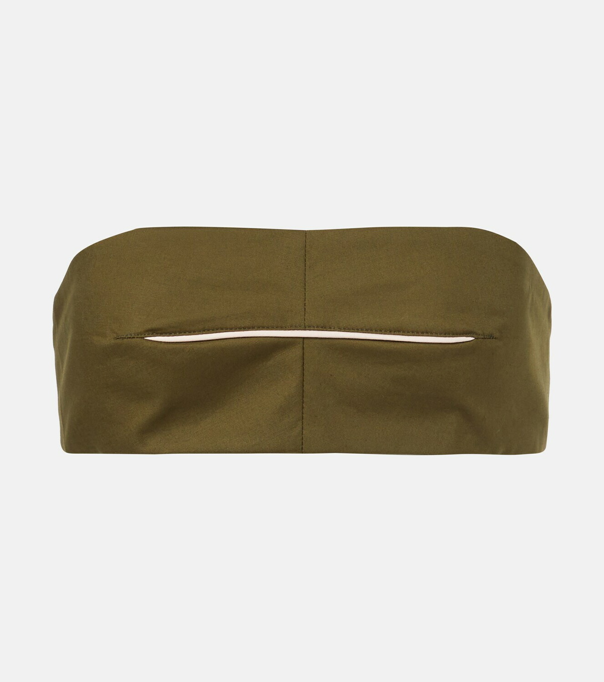 Adriana Degreas Cotton-blend bandeau top