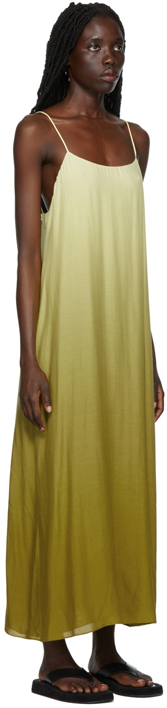 The Row Yellow Green Kula Maxi Dress The Row