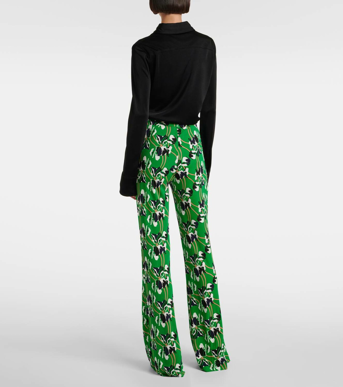 Diane von Furstenberg Brooklyn printed flared pants