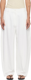 LE17SEPTEMBRE White Oblong Trousers