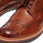 Grenson Men's Fred Brogue Boot in Tan Hand Painted Calf