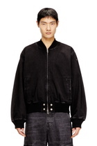 Diesel Bomber jacket in denim - Denim Jackets - Unisex - Black
