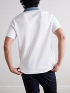 Mr P. - Clubhouse Cotton-Piqué Polo Shirt - White
