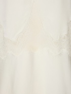 STELLA MCCARTNEY - Asymmetric Silk & Lace Maxi Dress
