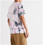 Aries - Temple Logo-Print Tie-Dyed Cotton-Jersey T-Shirt - Purple