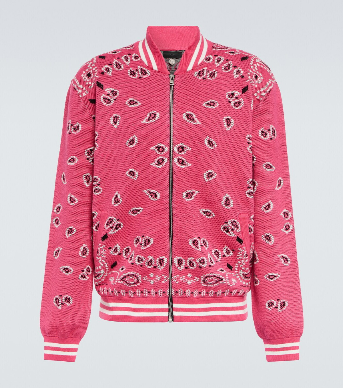 Alanui - Bandana jacquard cotton bomber jacket
