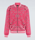 Alanui - Bandana jacquard cotton bomber jacket