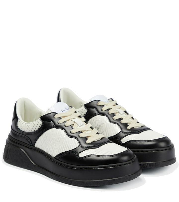 Photo: Gucci - GG embossed leather sneakers