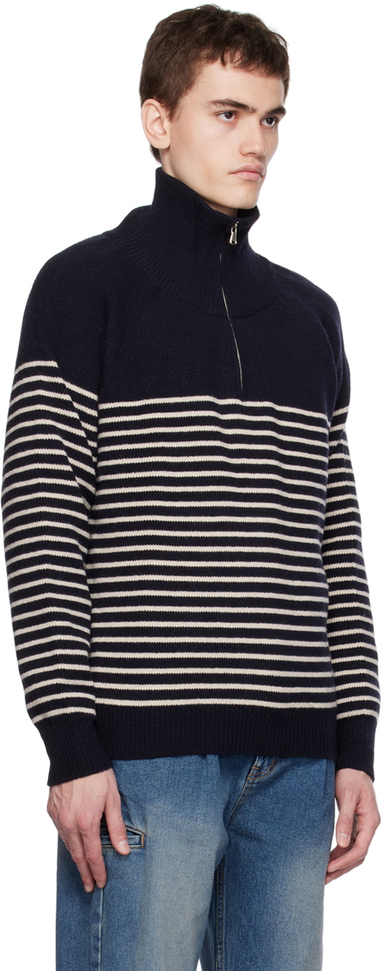 Dunst Navy Striped Sweater