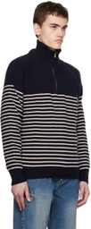 Dunst Navy Striped Sweater