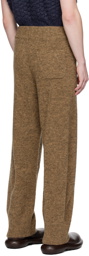 AMOMENTO Brown Mottled Trousers