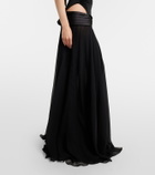 The New Arrivals Ilkyaz Ozel Cutout one-shoulder gown