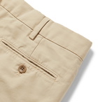 Loro Piana - Slim-Fit Stretch-Cotton Shorts - Neutrals