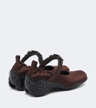 Simone Rocha Turbo embellished satin Mary Jane flats