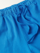 Pasadena Leisure Club - Straight-Leg Logo-Appliquéd Cotton-Jersey Shorts - Blue
