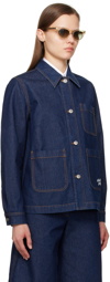 Maison Kitsuné Indigo Workwear Denim Jacket