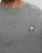 Maison Kitsune Bold Fox Head Patch Comfort Sweatshirt Medium Grey Melange Grey - Mens - Sweatshirts