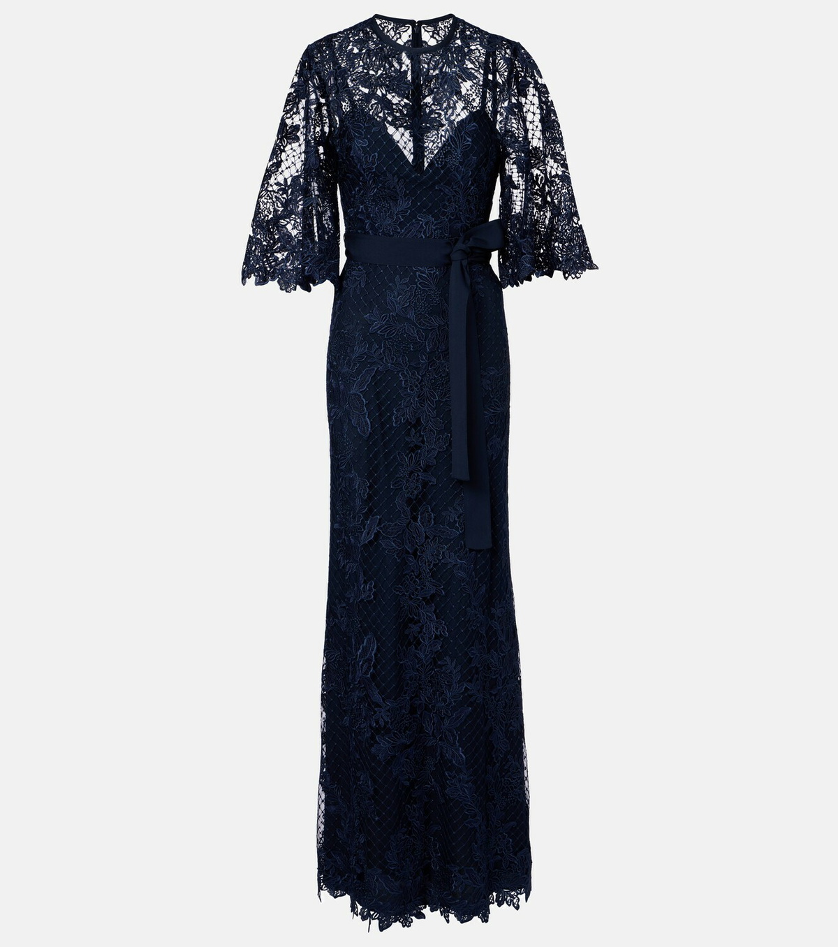 Elie Saab Embroidered lace and tulle gown
