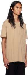 Balmain Beige Embossed T-Shirt