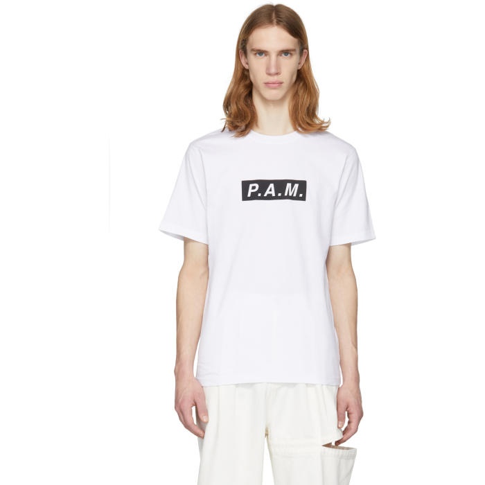 Photo: Perks and Mini White P.A.M. Logo T-Shirt 