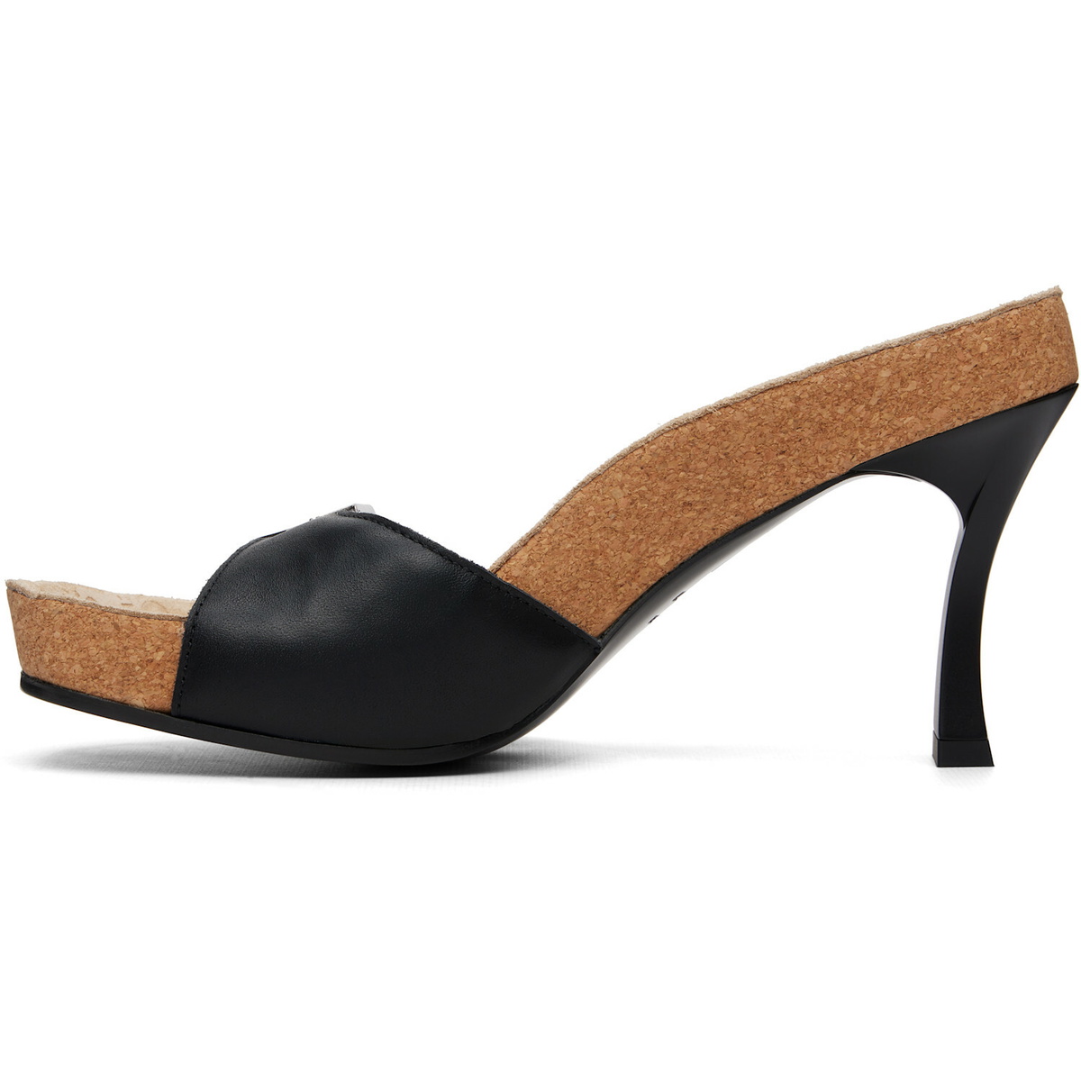Balenciaga Black Scholl Edition Calfskin Heeled Sandals
