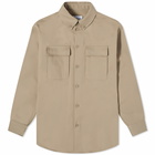 Off-White Men's Drill Overshirt in Beige