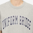 Uniform Bridge Men's Arch Logo T-Shirt in Melange Grey