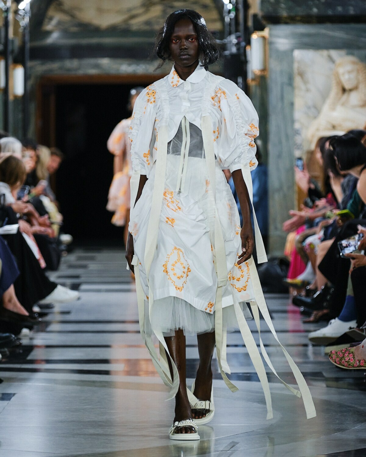 Simone Rocha - Leather slides Simone Rocha