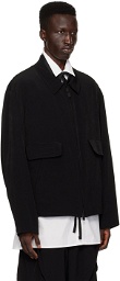 YOHJI YAMAMOTO Black Zip Jacket